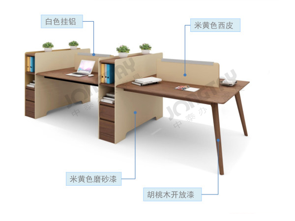 胶板办公桌